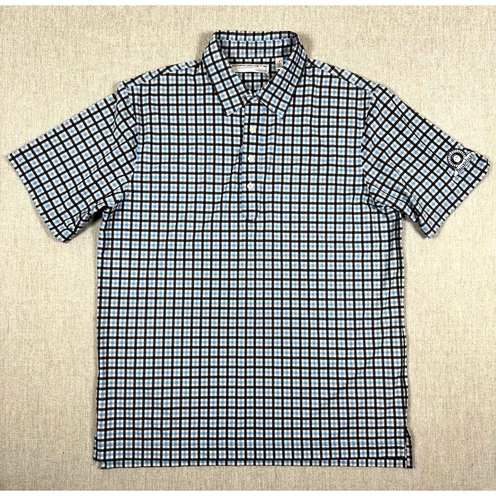 Carnoustie Performance Polo M BallenIsles Country Club FL Windowpane Check Golf